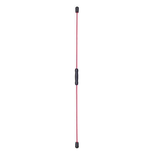 BESPORTBLE Barra de Ejercicio Hombro Rehabilitación Entrenamiento Fitness Equipo Entrenamiento Total Bar de Alta Frecuencia Vibrador Barra Músculo Entrenador Rojo