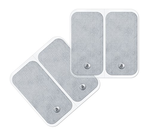Beurer 661.01 - Set de recambio de 4 electrodos (5 x 10 cm) TENS/EMSpara los electroestimuladores de Beurer EM-49 / EM-80/ EM- 41 / EM-40