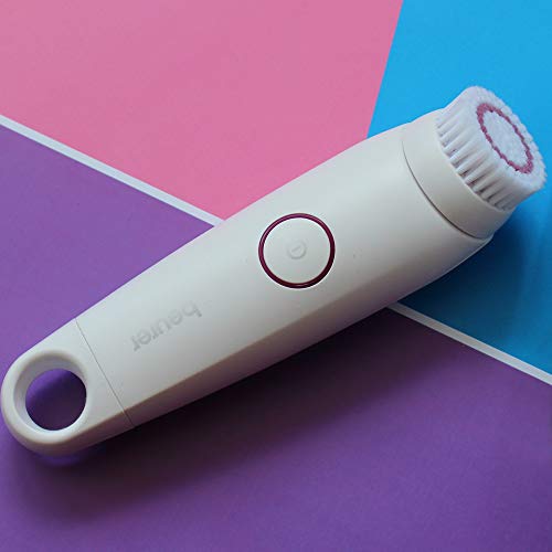 Beurer FC 45 Cepillo de limpieza facial para una limpieza profunda y una piel notablemente más suave, con 2 niveles de rotación para todo tipo de pieles, resistente al agua