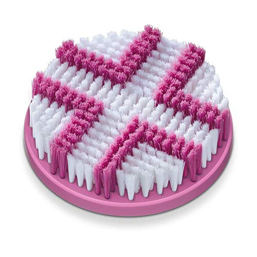 Beurer FC-55 - Cepillo facial y corporal, 2 intensidades de masaje rotatorio, Resistente a salpicaduras IPX7, mango extraíble, 2 cepillos, color blanco/rosa