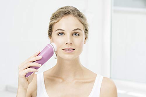 Beurer FC96 - Cepillo facial Pureo, color blanco y rosa