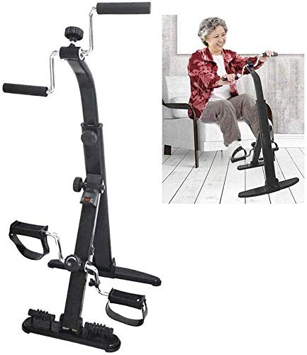 Bicicleta de ejercicio de brazos y piernas ejercitador - Suspensión, ejercitador de pedal portátil - equipo de la aptitud for la tercera edad y de edad avanzada - El pedal de bicicleta estática 911