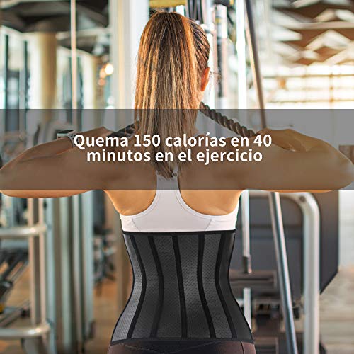 Bingrong Faja Deportiva Neopreno Mujer Entrenador de Cintura Faja Reductora Corset Rreductor Mujer Fitness Waist Trainer Belt Cinturon de Sudoracion