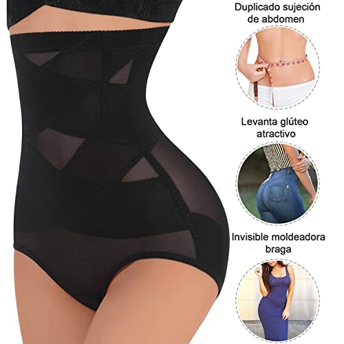 Bingrong Lenceria Moldeadora Mujer Fajas Reductoras Mujer Body Shaper Shorts Braga Faja Postparto Shapewear Braguitas Moldeadoras para Mujer Body Moldeador Faja Pantalon