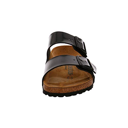 Birkenstock Schuhe Arizona Birko-Flor Lack Normal Patent Black (1005291) 42 Schwarz