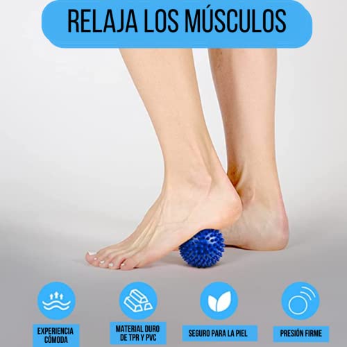 Bola de masaje para pie Farmafoot® Pelota con pinchos, bola de masaje para aliviar dolor muscular, herramienta de masaje Miofascial