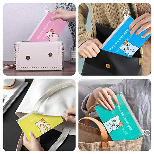 Bolsa para Guardar Mascarillas, Comius Sharp 8 Pcs Portátil con Cremallera Estuche para Mascarillas de Almacenamiento de Plástico contra el Polvo y Suciedad (A)