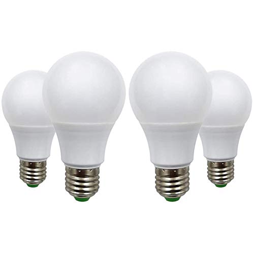 Bombillas LED E27, 12 V 5 W (A60 50 W, halógenas), bajo voltaje Edison Screw en las bombillas blanco cálido 2700 K, juego de 4