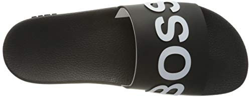 BOSS Bay_Slid_rblg 10224455 01, Zapatillas sin Cordones Hombre, Negro (Black 001), 43 EU