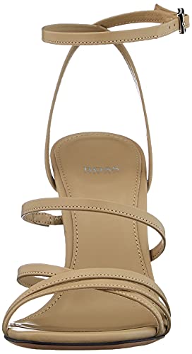 Boss Lily Sandal 90-C, Sandalia con talón Mujer, Medium Beige266, 40 EU