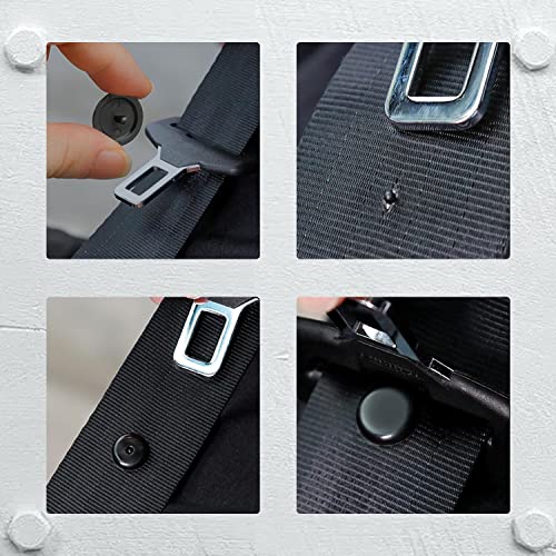 Botón de Tope de Cinturón de Seguridad AMONENZ 15 Piezas de Tope de Cinturón, Clips para Tope de Cinturón de Seguridad, Apto para Todo Tipo de Automóviles