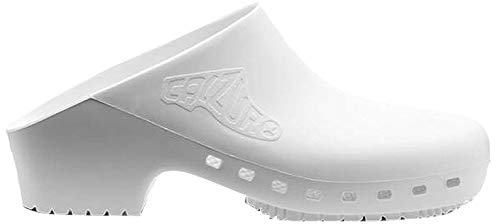 CALZURO Zuecos sanitarios Classic profesionales sin agujeros CE Blanco Size: 44/45 EU