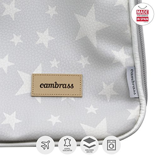 Cambrass Etoile - Bolso maternidad maleta para clínica, 12 x 47 x 36 cm, color gris