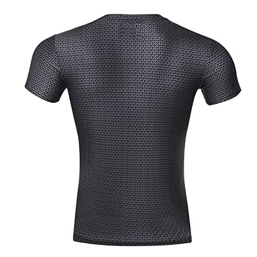 Camiseta de Fitness para Hombre, Manga Corta, diseño de símbolo de, Hombre, Color A, tamaño L