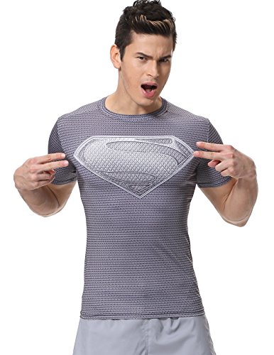 Camiseta de Fitness para Hombre, Manga Corta, diseño de símbolo de, Hombre, Color A, tamaño L