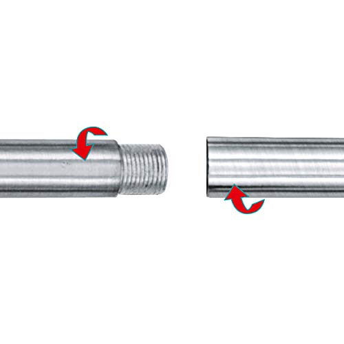 Canal para cable EGLO EXTENTION, guía para cable de acero, color cromado, longitud de 320 a 1570 mm