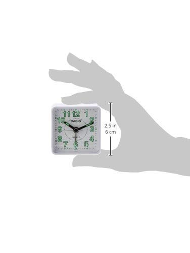Casio Collection Despetador TQ140, Blanco, Talla única