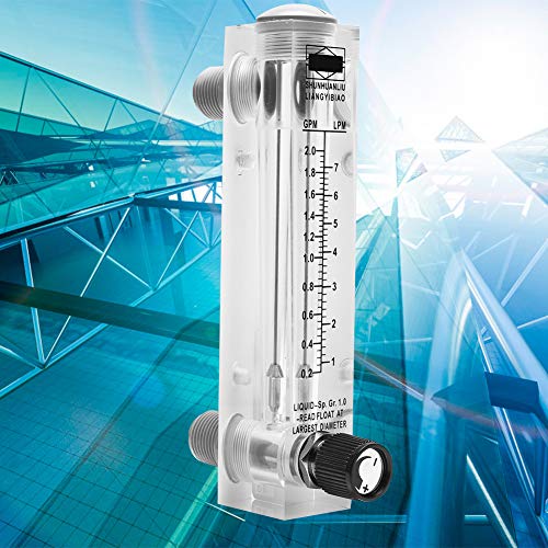 Caudalímetro de líquido, tipo de panel de ajuste Caudalímetro de líquido tipo panel de plexiglás acrílico con larga vida útil y gran caudal, para caudal de oxígeno/aire/gas