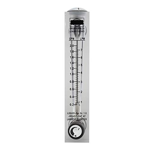 Caudalímetro de líquido, tipo de panel de ajuste Caudalímetro de líquido tipo panel de plexiglás acrílico con larga vida útil y gran caudal, para caudal de oxígeno/aire/gas