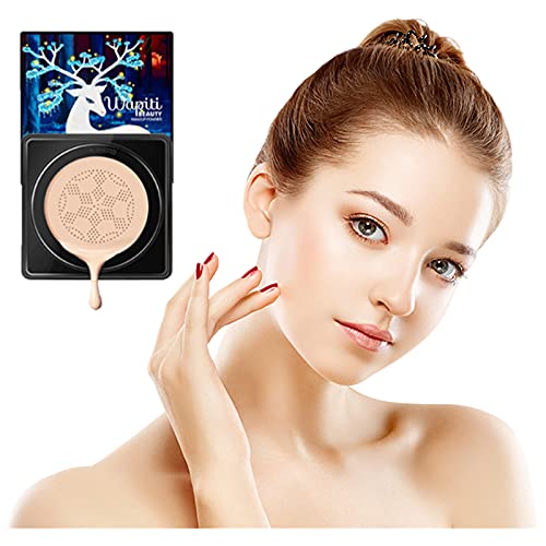 CC Crema, Cojín de aire BB Cream, Mushroom Head Cojín de Aire CC Cream, Mushroom Head Air Cushion BB Cream,Hidratante Corrector Permeable al aire Brillo (Natural)