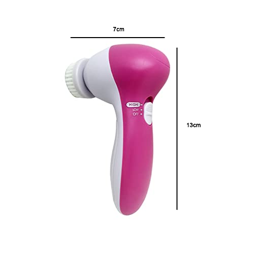 cepillo facial 5 en 1, cepillo electrico para limpieza facial, excelente limpiador exfoliante, kit facial para limpieza de poros