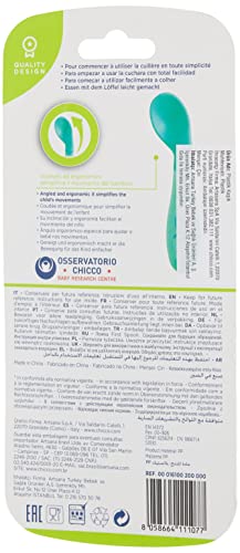 Chicco 00016100200000 - Cuchara Inclinada 8m+ 1 Ud, Unisex