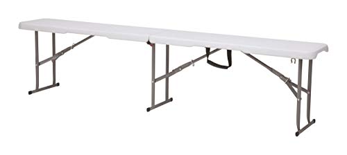 chiner - Banco Plegable Multiusos Blanco 183 cm.