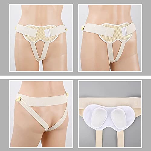 Cinturón para Hernia Inguinal para Hombres, Cinturón Médico para Hernia Inguinal, Hernia Inguinal, Cinturón para Hernia Inguinal para Hombres, Transpirable en el Lado Izquierdo o Derecho