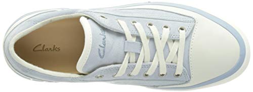 Clarks Aceley Lace, Zapatillas Mujer, Pale Blue Suede, 38 EU