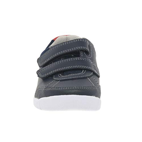 Clarks Emery Sky T, Zapatillas Niños, Azul (Navy Leather Navy Leather), 20.5 EU