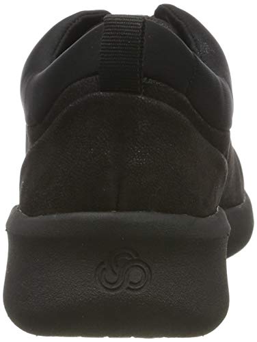 Clarks Sillian2.0pace, Zapatillas Mujer, Negro (Black Textile Black Textile), 38 EU