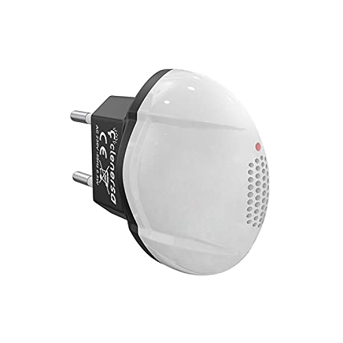 Clenersa Anti-mosquitos ultrasonidos 220V Antimosquitos, 0.1 W, Blanco y negro, 1 un