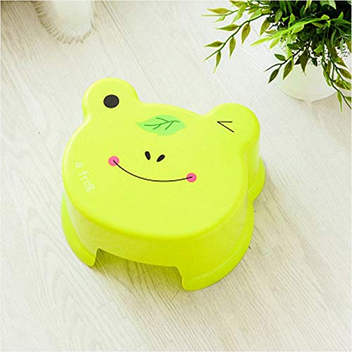 Cloverclover Banco de Ducha de baño de Taburete de plástico Grueso (Rana Verde)