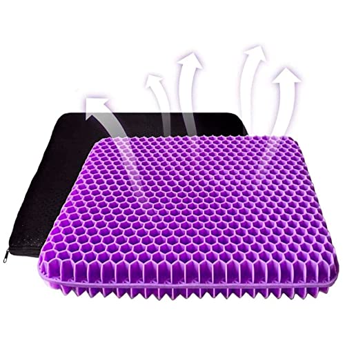 Cojín de Gel, Estabilidad y Confort para su Espalda (Morado)
