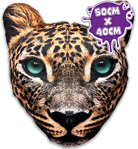 Cojín de leopardo Splat Planet realista gigante 3D relleno de felpa para niños cubierta decorativa de suelo única para sillas de dormitorio