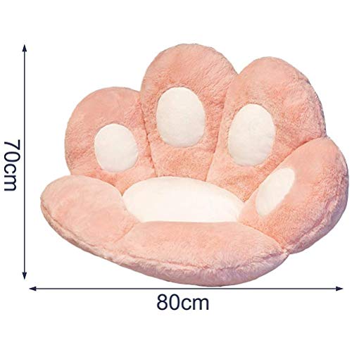 Cojín de pata de gato, Cute Cat Paw Cojín de felpa para silla Cojín para asiento infantil Cojín para respaldo de sofá Alfombrilla para el hogar, Sofá perezoso Cojín para silla de oficina Felpa cálida
