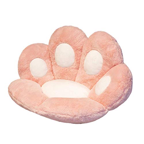 Cojín de pata de gato, Cute Cat Paw Cojín de felpa para silla Cojín para asiento infantil Cojín para respaldo de sofá Alfombrilla para el hogar, Sofá perezoso Cojín para silla de oficina Felpa cálida