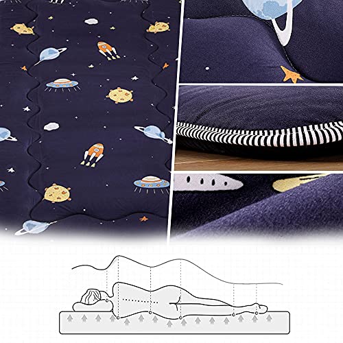 Colchón De Futón Para El Suelo Para Niños,Colchón De Futón Para Colchón De Suelo Japonés,Colchoneta De Tatami Plegable Para Dormir,Colchón Dormitorio,Cama Tumbona,Grosor:3cm,K,90x190cm(35*74inch)