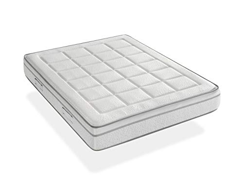 Colchón HIDRA VISCO 120x200 – Altura 22 cm – Espuma viscoelástica, Firme y Elegante