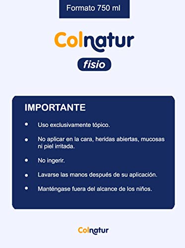 Colnatur Fisio Professional - Crema de Masaje Muscular Deportivo, con Colágeno y Extractos Naturales, 750 ml