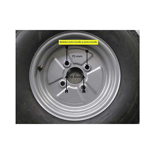 COMANCHE Rueda 4.50-10" ataque 58x4 para remolque