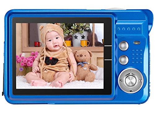 Compactas Cámaras Digitales AbergBest 2.7 LCD Recargable HD Cámara Digital para Estudiantes, niños, Adultos Interior y Exterior (Azul)