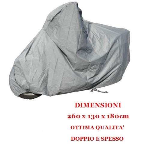 Compatible con Yamaha XV 535 DX Virago Funda Motocicleta DIEFFE Fleece 100% Impermeable Funda Universal para Motocicletas Scooter MAXISCOOTER Y MAXIMOTO