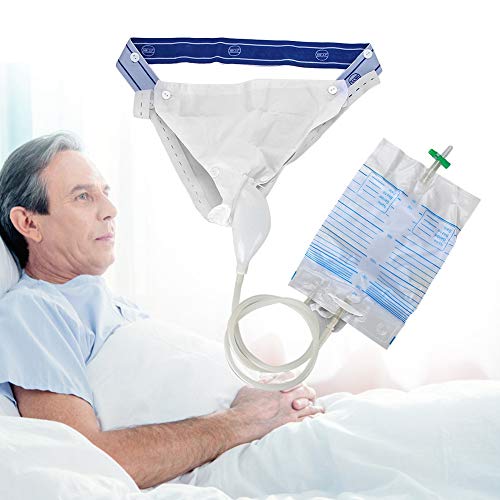 Condón Catéteres Colector de orina de silicona Adultos Hombre Hombre Mujer Anciano Orinal portátil Bolsas de orina con bolsas de catéter de orina Condum Mujer Catéter externo(Men)