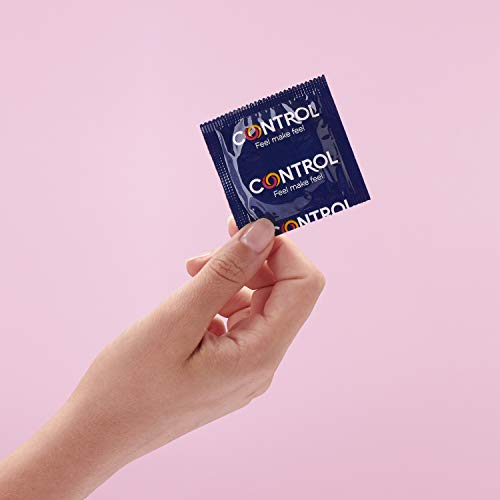CONTROL Preservativos Hot Passion - Condones Con Efecto Calor Y Textura De Puntos Y Estrías Para Mayor Estimulación - 10 Uds - Látex - Color Transparente - Forma Ergonómica, estandar, 45 g