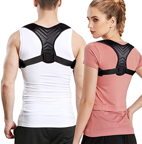 Corrector de Espalda / Corrector de Postura / Corrector Espalda para Mujer Hombre y Niños / Correctores Ajustables de Respaldo ortopedico para escoliosis y dolor de espalda / Muñequera Incluida