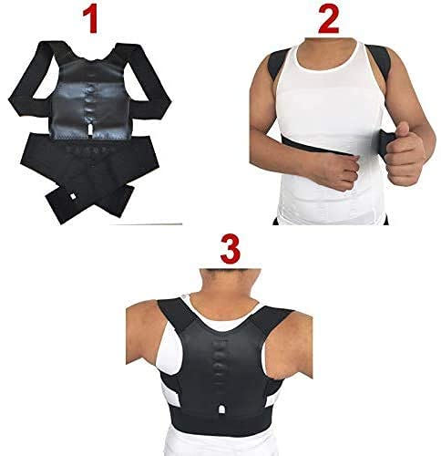 Corrector de postura de soporte para la espalda, cinturón ajustable para hombres Corsé ortopédico Correa de soporte para la parte inferior de la espalda Cinturón de soporte Corrector de postura