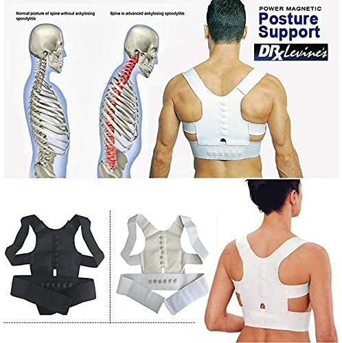 Corrector de postura de soporte para la espalda, cinturón ajustable para hombres Corsé ortopédico Correa de soporte para la parte inferior de la espalda Cinturón de soporte Corrector de postura
