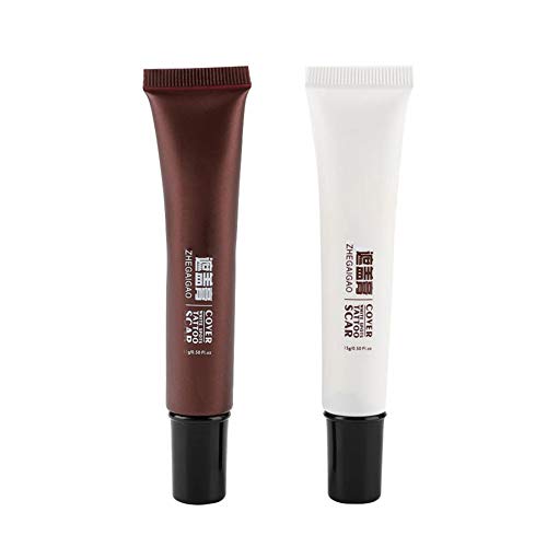 Corrector de tatuajes maquillaje,corrector de cicatrices a prueba de agua profesional Esconder manchas de nacimiento maquillaje para arriba poner crema