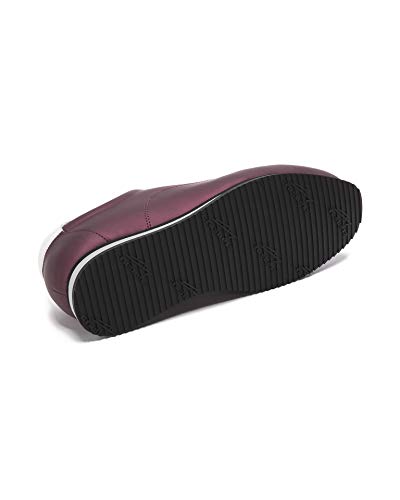 Crashers | Zapatillas Casual de Mujer | Jade Burdeos | Zapato de Piel Ecológico | Plantilla de Gel Extraible | Cómodo | Transpirable | 36 EU